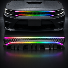 Lighting Trendz 2015-2024 Dodge Charger Pre-Built LED Grille w/ Flow Series DRL Bar